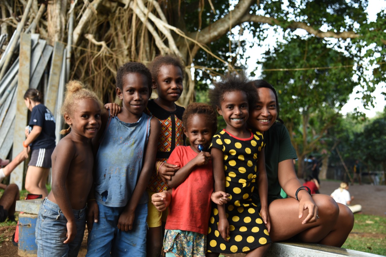 Photo of children from the Freswinf community