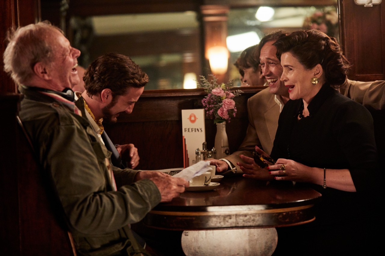 Beresford (L), with Ryan Corr, Vincent Perez and Julia Ormond.