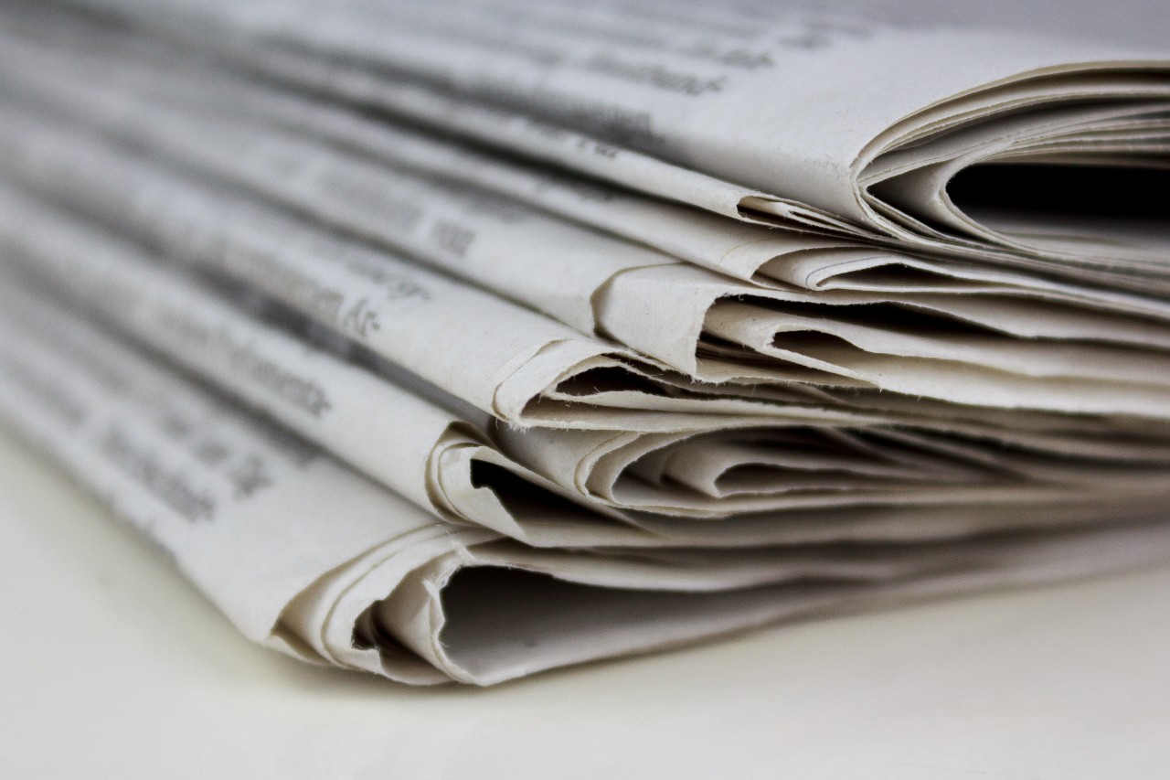 Pile of newspapers