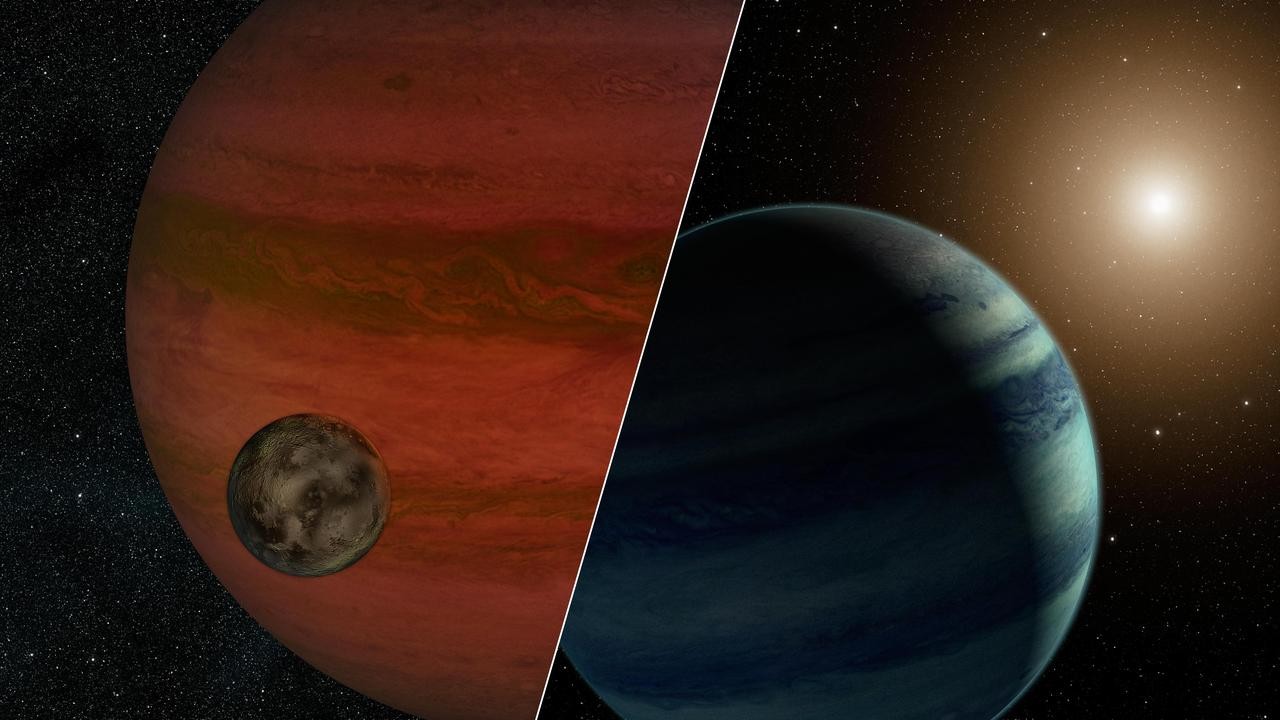 artist image of an exomoon