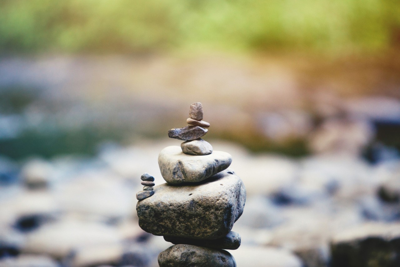 A stack of rocks.