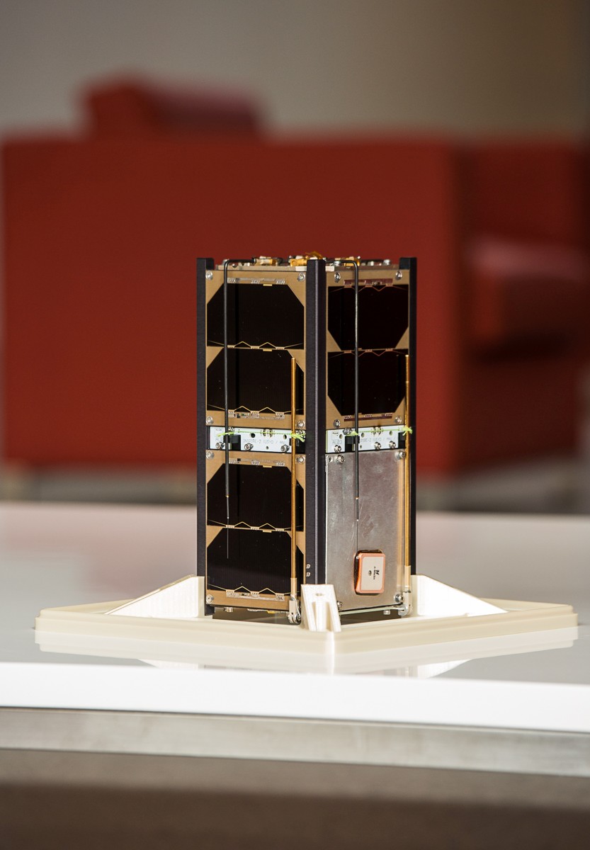 INSPIRE-2 photographed at the University of Sydney before it was packed up and sent overseas for the launch.