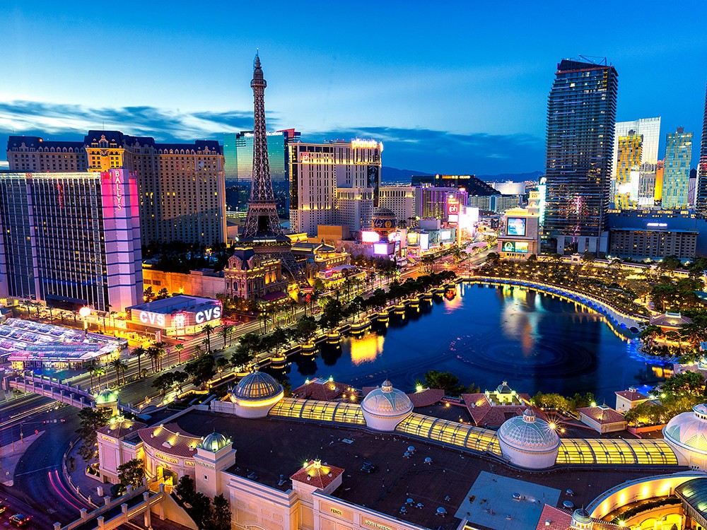 Aerial view of Las Vegas