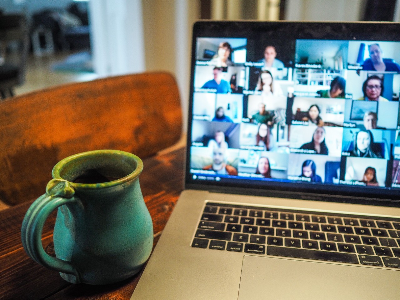 A zoom meeting 