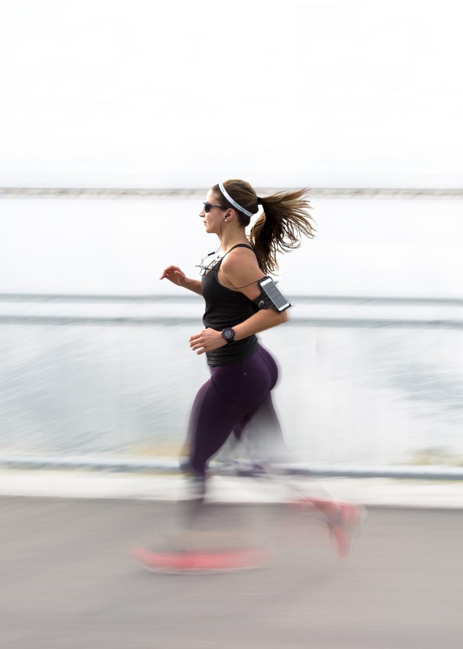 woman power walking