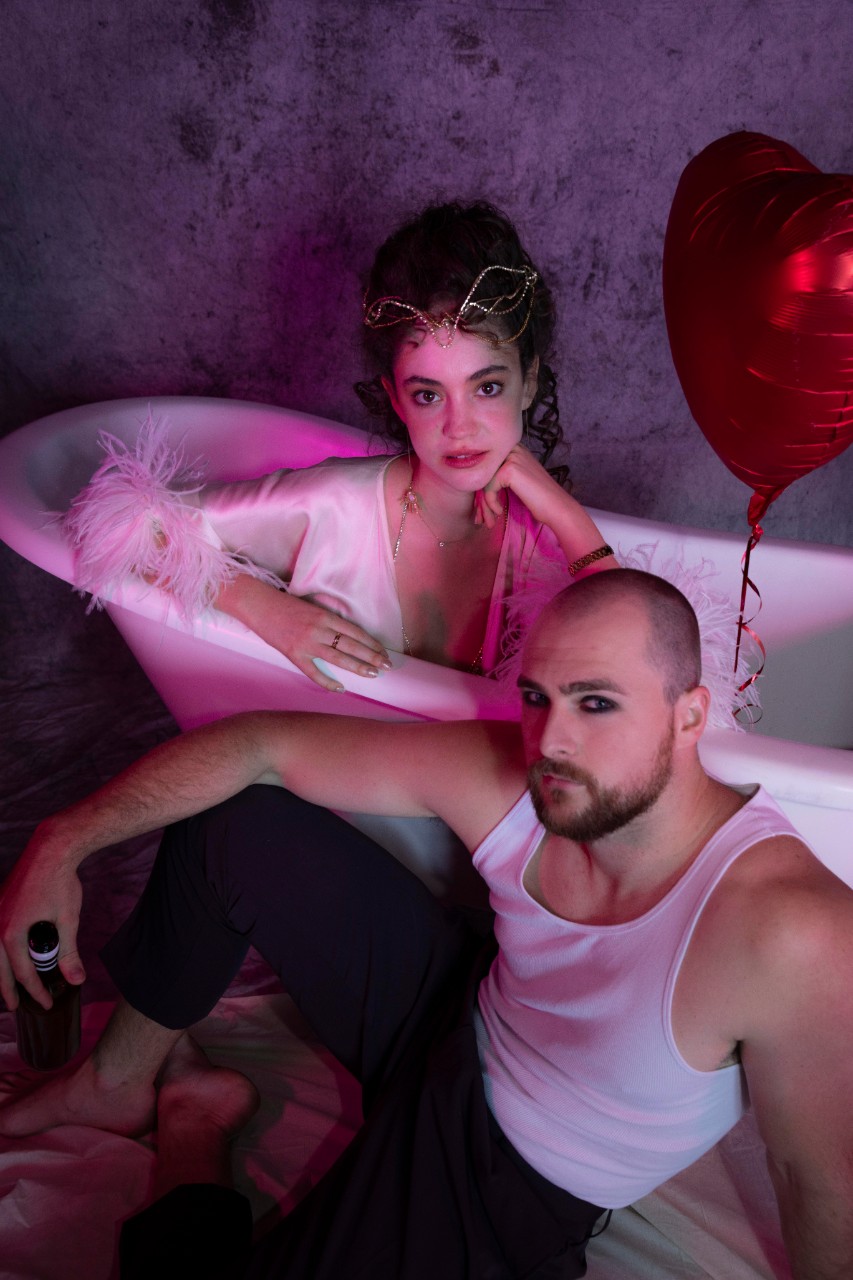 Conservatorium students Eden Shifroni and Daniel Ott in character as Poppea and Nero