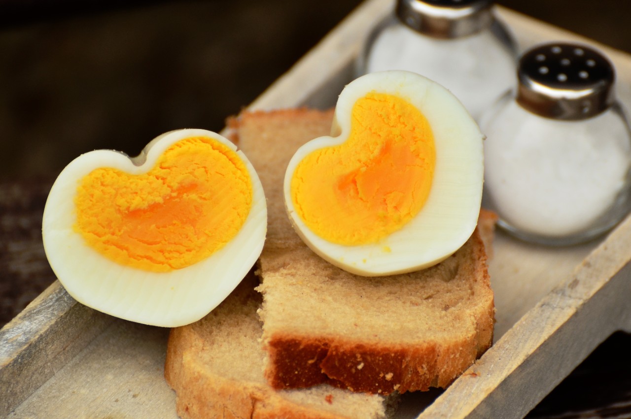 Boiled eggs.