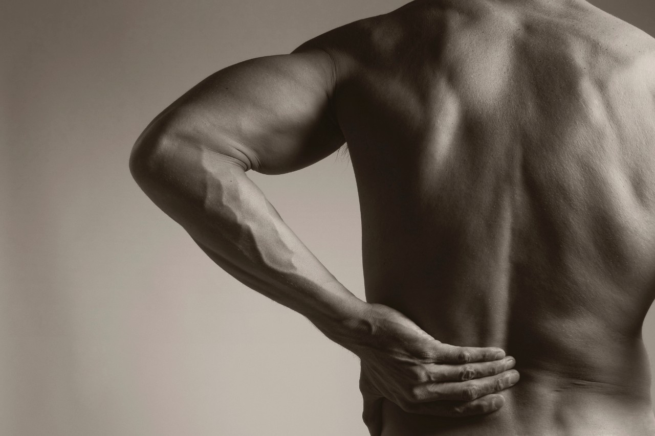 person with back pain