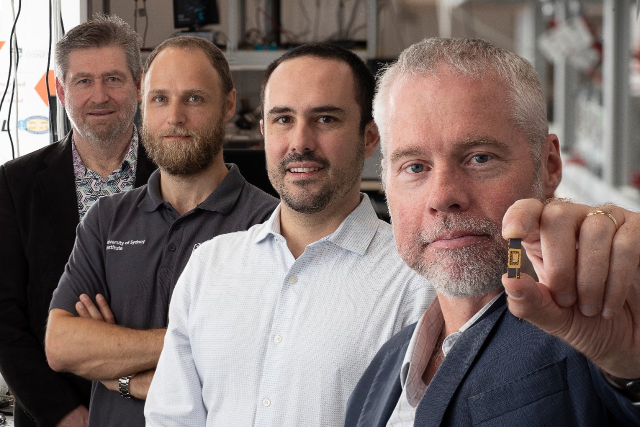 Professor Ben Eggleton and team