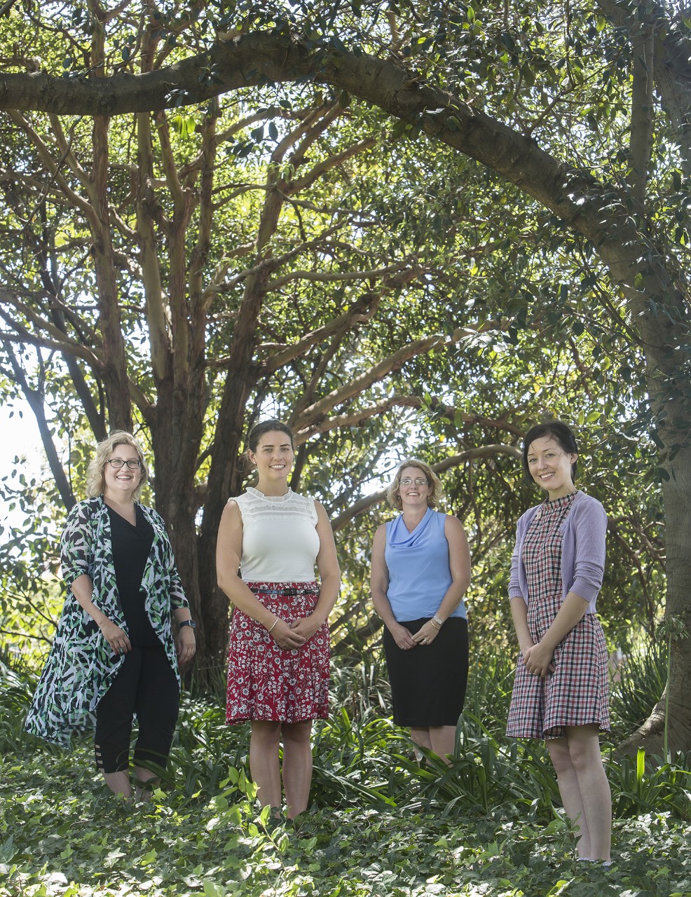 Professor Katherine Belov, Rebecca Gooley, Dr Carolyn Hogg and Emma Peel