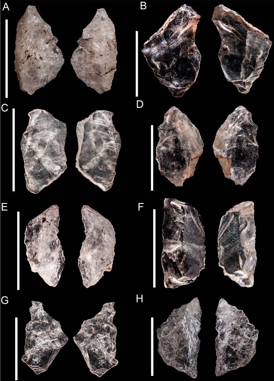 photo of a number of stones in a diamond shape on a black background