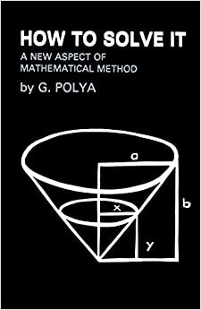 photo of a black book cover with the words How to Solve It