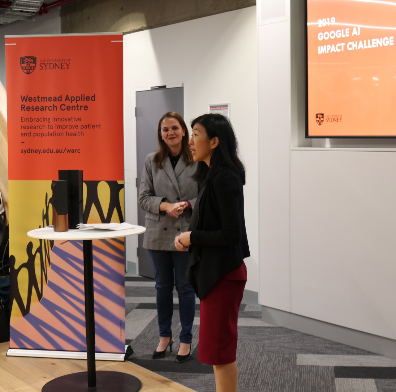 Melanie Silva and Professor Clara Chow